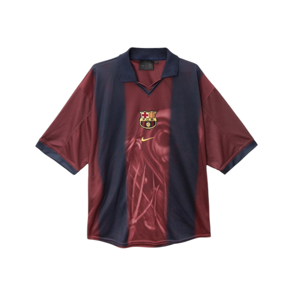 Travis Scott x Nike x FC Barcelona Retro 2000/01 Home Skeleton Jersey