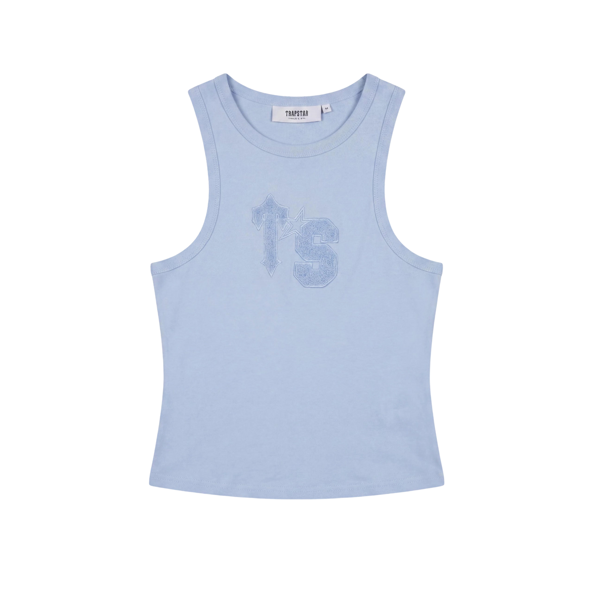 Trapstar Women Baby Blue Crop Tank Top