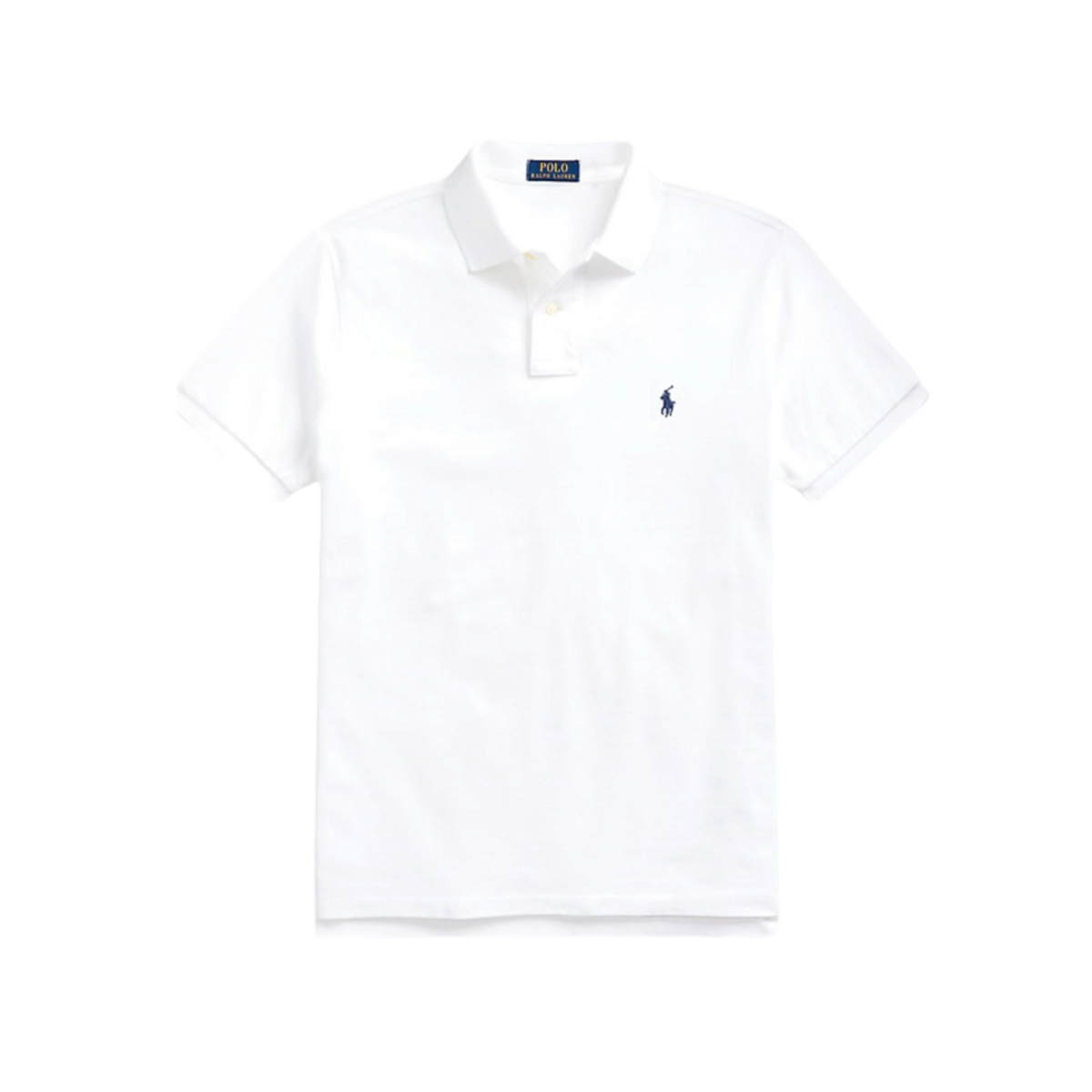 PRL Custom Slim Fit Polo Shirt White