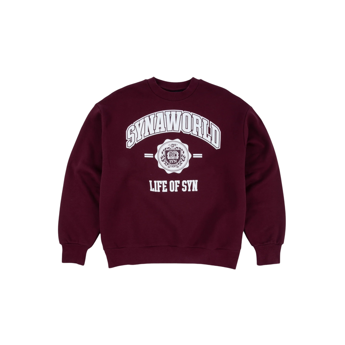 Syna College Crew Sweat Burgundy