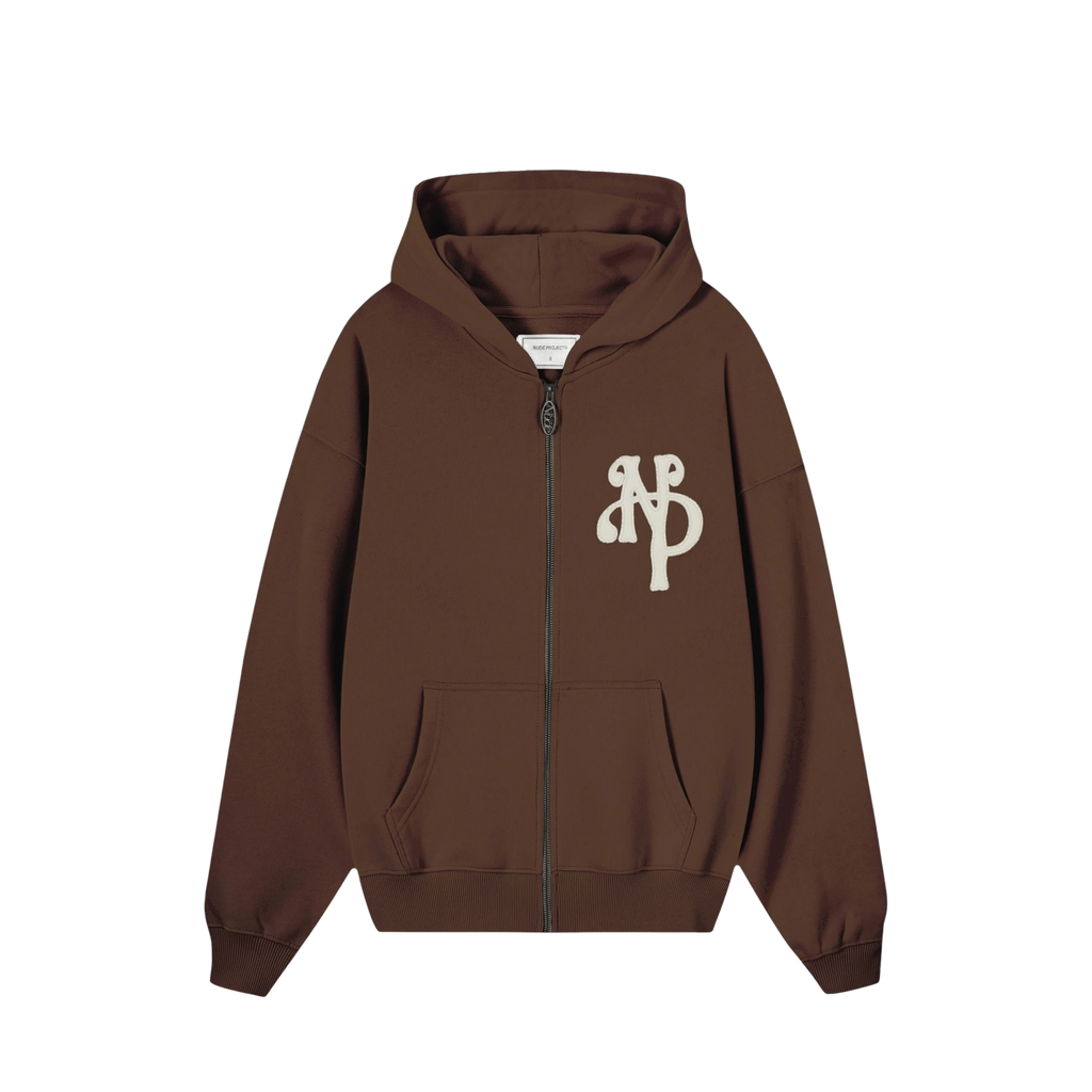 Nude Project Kill Bill Zip-Up Hoodie Brown