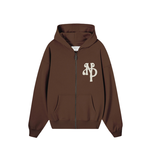 Nude Project Kill Bill Zip-Up Hoodie Brown
