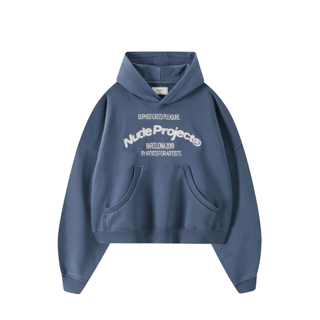 Nude Project Liberty Boxy Hoodie Blue