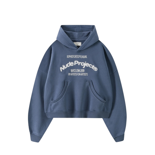 Nude Project Liberty Boxy Hoodie Blue