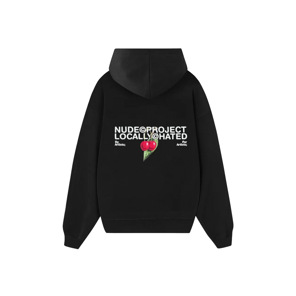 Nude Project Locally Hated Cherry Hoodie Black