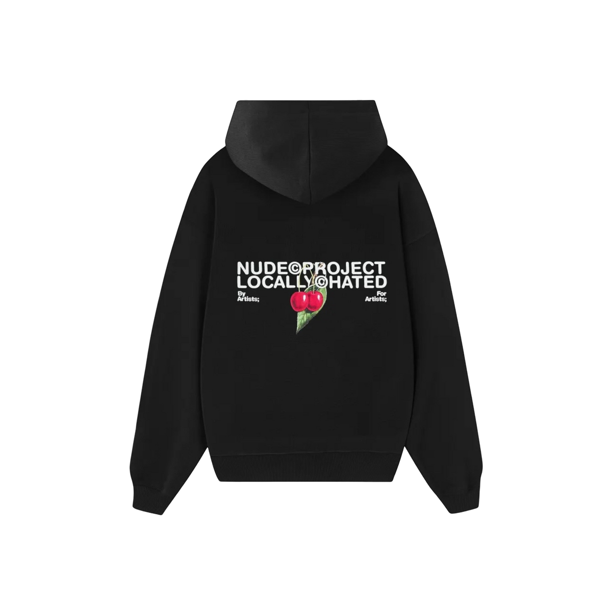 Nude Project Locally Hated Cherry Hoodie Black
