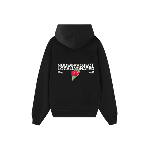 Nude Project Locally Hated Cherry Hoodie Black
