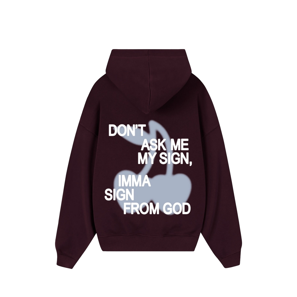 Nude Project Ladder Hoodie Burgundy