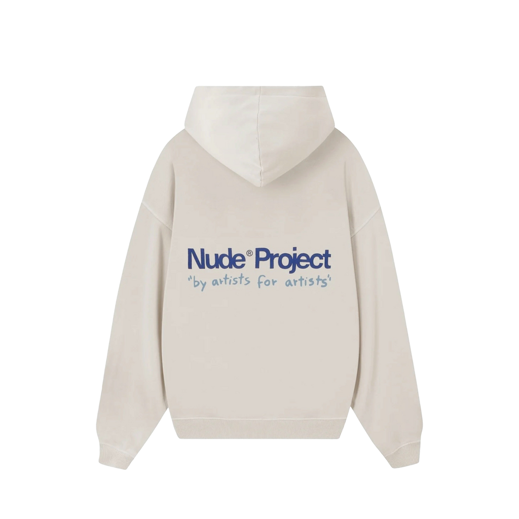 Nude Project Cult Hoodie Washed White