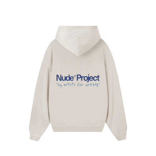 Nude Project Cult Hoodie Washed White