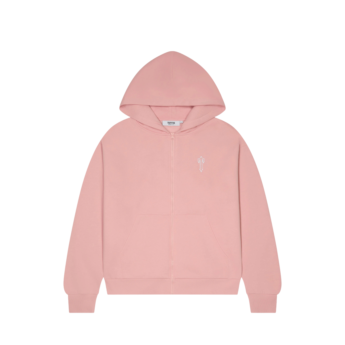 Trapstar Foundation Zip Hoodie Pink/White