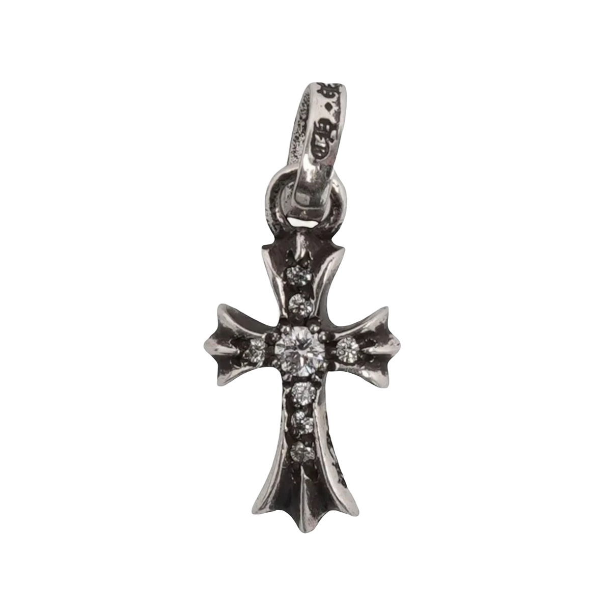 Chrome Hearts Pave Diamond Baby Fat Pendant