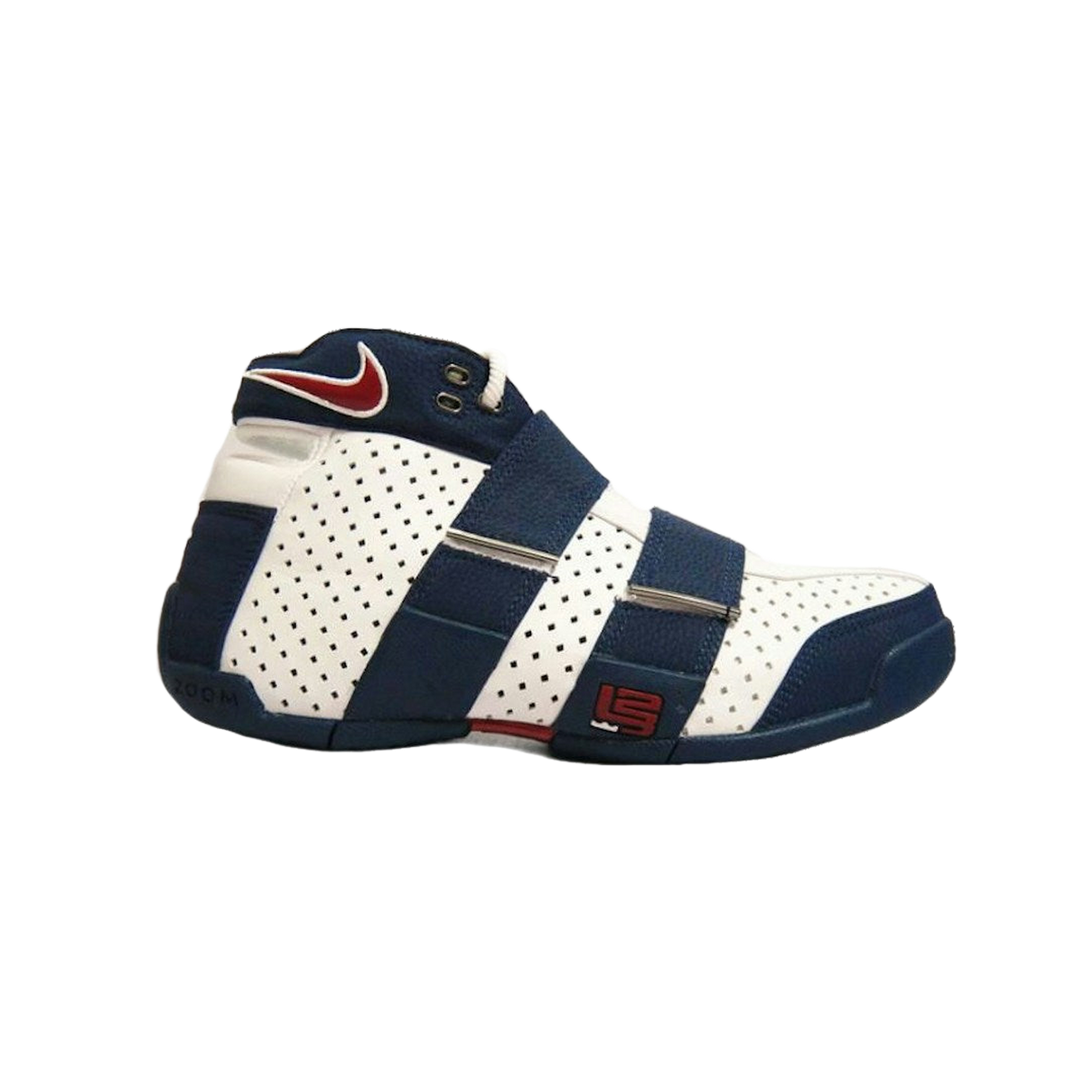 Nike LeBron 20-5-5 White Midnight Navy Varsity Red