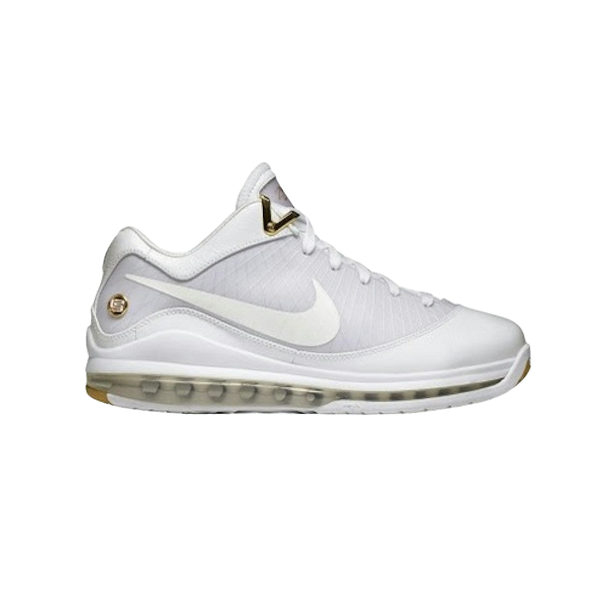 Nike LeBron 7 Low White Metallic Gold