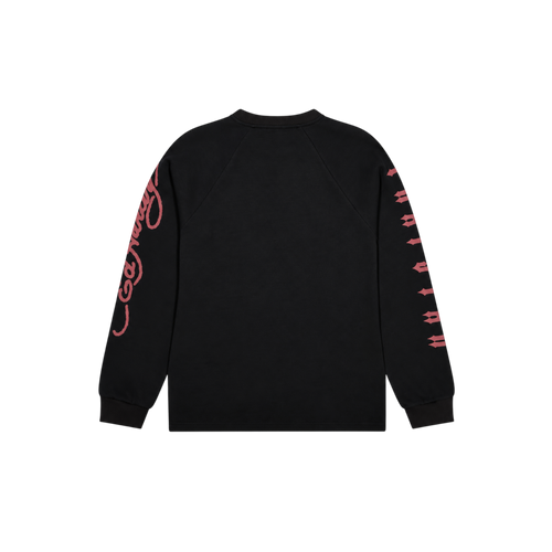Trapstar x Ed Hardy Waffle Longsleeve Top - Black