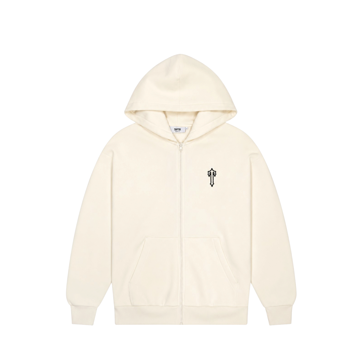 Trapstar Foundation Zip Hoodie Natural/Black