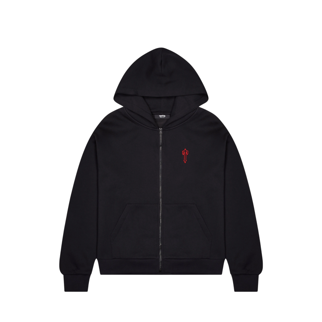 Trapstar Foundation Zip Hoodie Black/Red