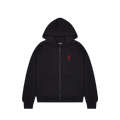 Trapstar Foundation Zip Hoodie Black/Red