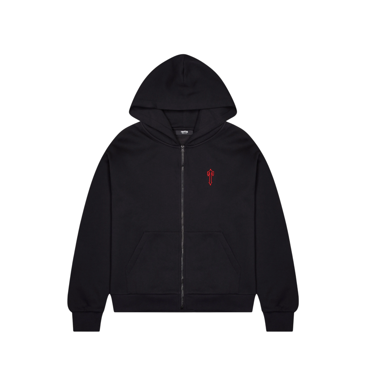 Trapstar Foundation Zip Hoodie Black/Red