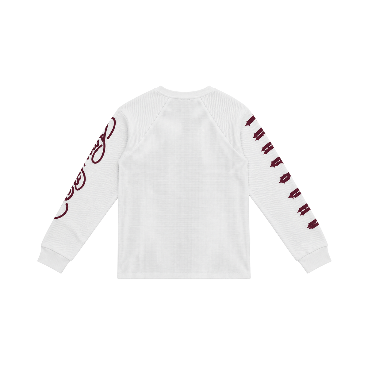 Trapstar x Ed Hardy Waffle Longsleeve Sweatshirt White