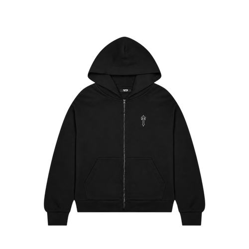 Trapstar Foundation Zip Hoodie Black/White