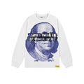 Trapstar x Cough Syrup Benjamin Franklin Waffle LS Sweatshirt White