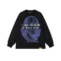 Trapstar x Cough Syrup Benjamin Franklin Waffle LS Sweatshirt Black