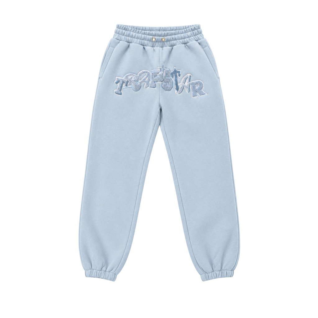Trapstar Baby Blue Sherpa Logo Embroidered Pant