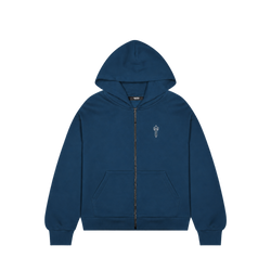 Trapstar Foundation Zip Hoodie Slate/White
