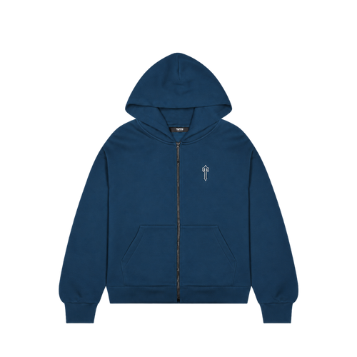 Trapstar Foundation Zip Hoodie Slate/White