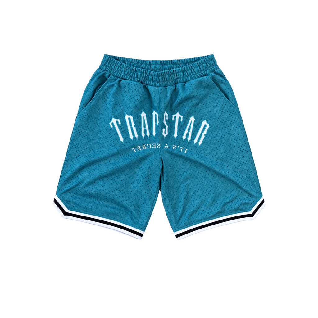 Trapstar Irongate Arch Basketball Shorts Mint/White/Black