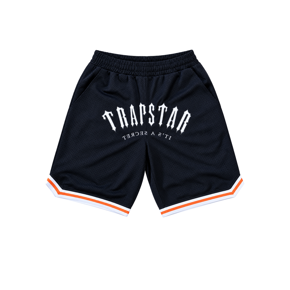 Trapstar Irongate Arch Basketball Shorts Black/White/Orange