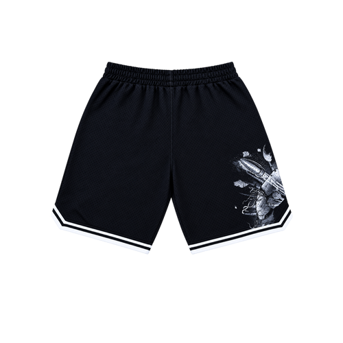 Trapstar Irongate Arch Basketball Shorts Bullet Black