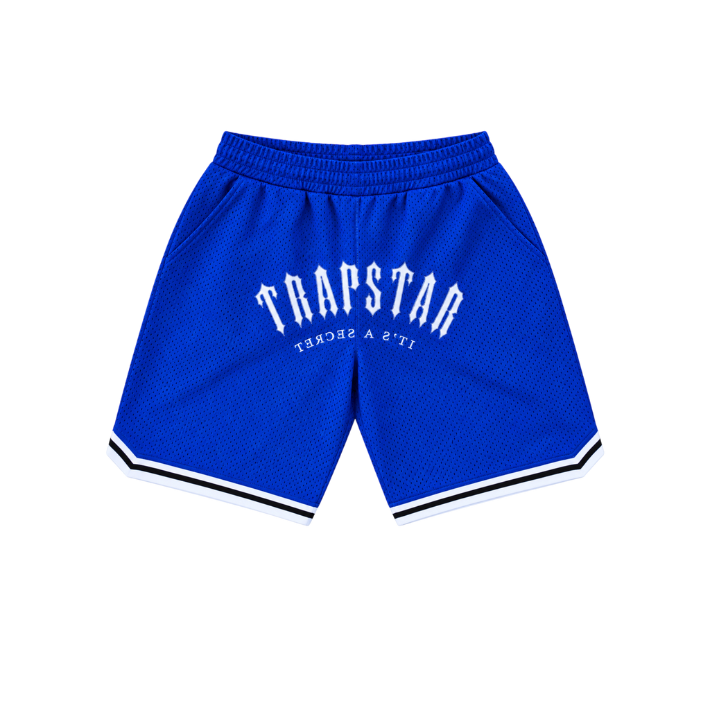 Trapstar Irongate Arch Basketball Shorts Blue/White/Black