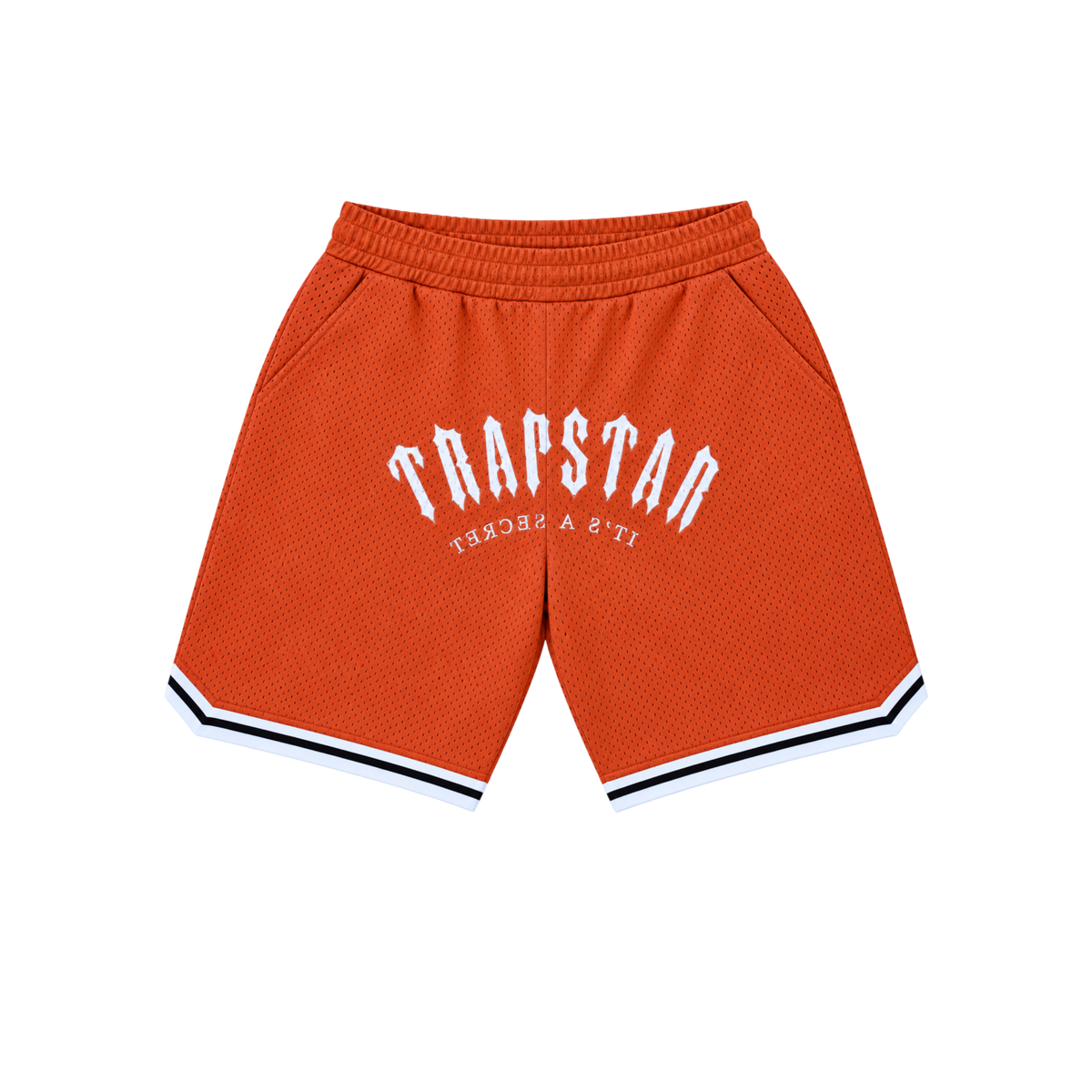 Trapstar Irongate Arch Basketball Shorts Orange/White/Black