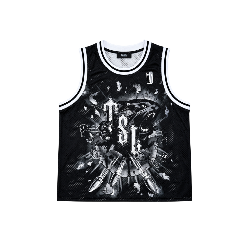 Trapstar Irongate Arch Basketball Vest Bullet Black