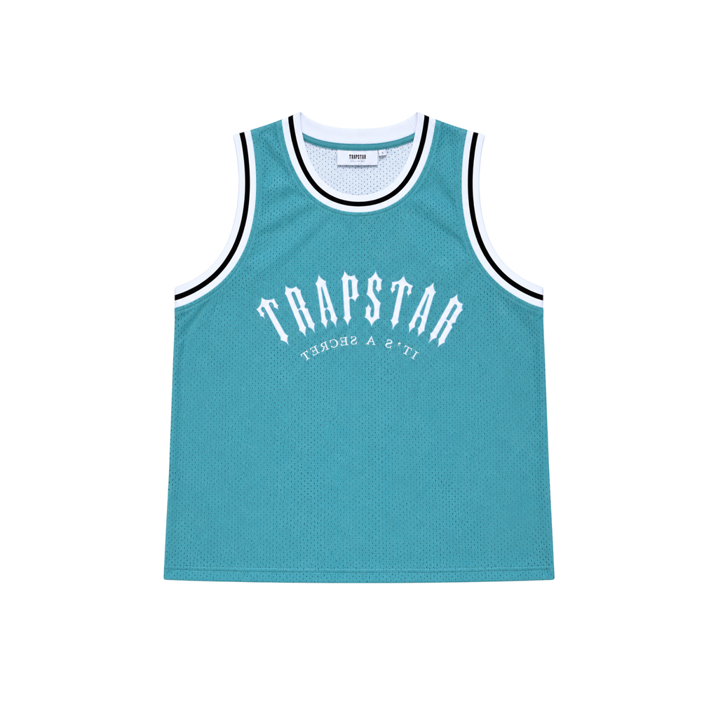 Trapstar Irongate Arch Basketball Vest Mint/White/Black