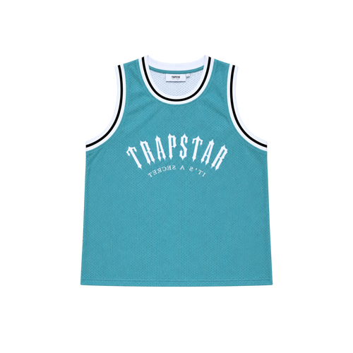 Trapstar Irongate Arch Basketball Vest Mint/White/Black