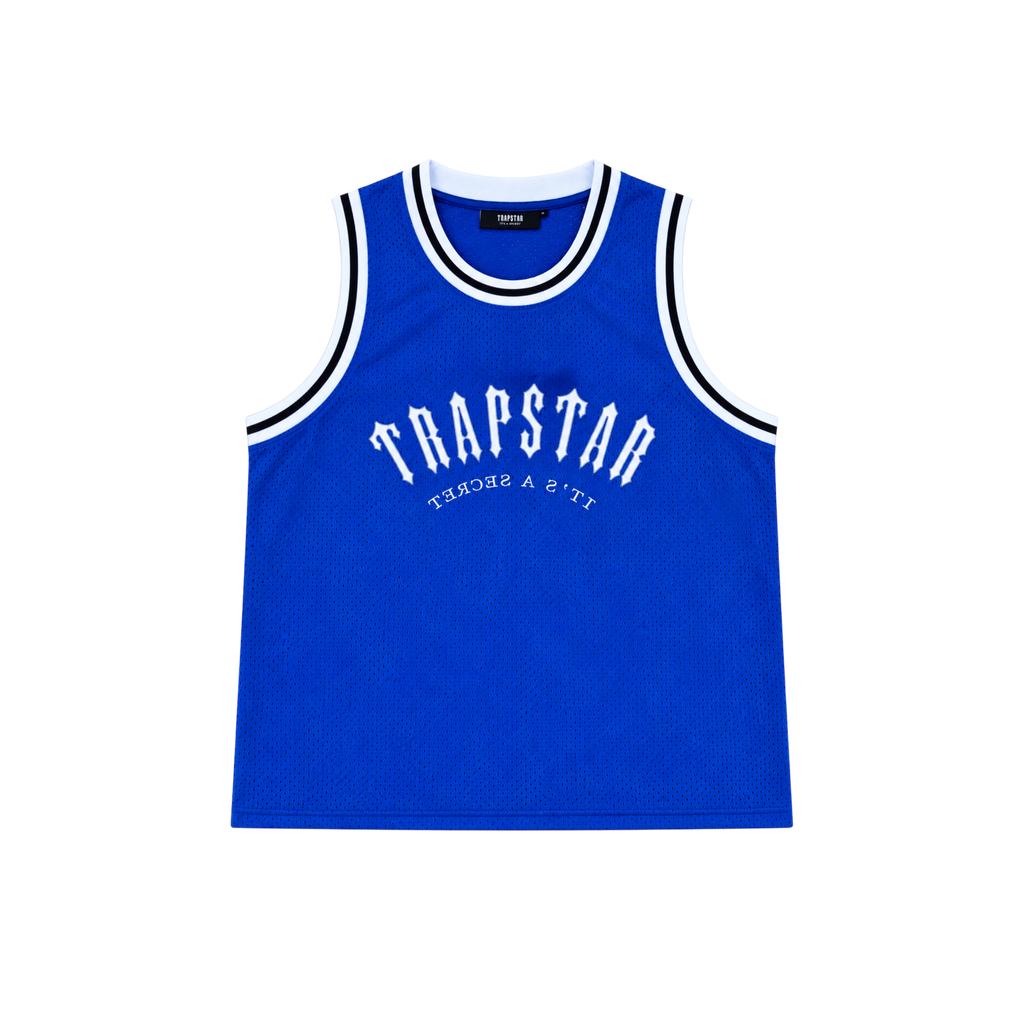 Trapstar Irongate Arch Basketball Vest Blue/White/Black