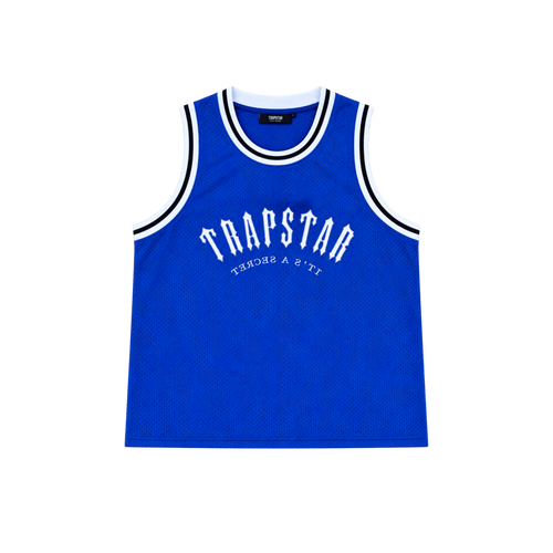 Trapstar Irongate Arch Basketball Vest Blue/White/Black