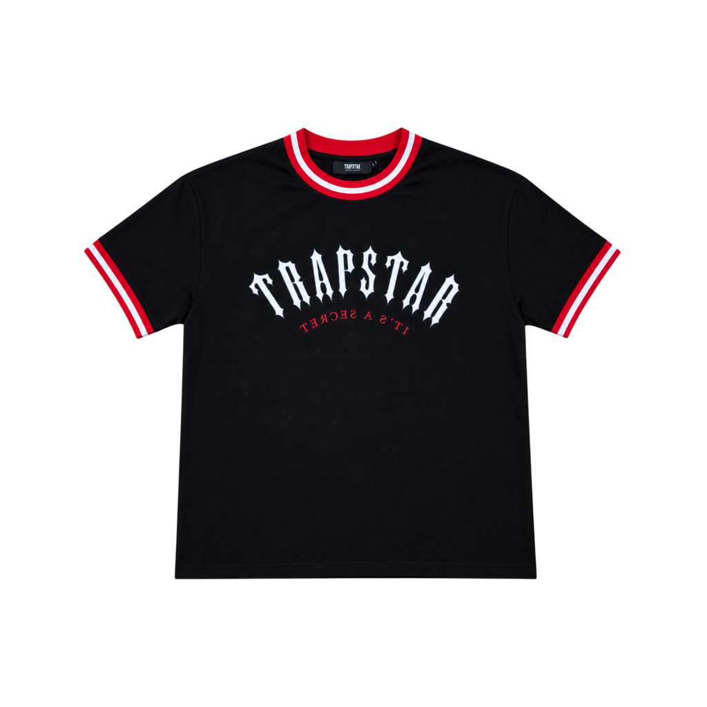 Trapstar Irongate Arch Basketball Tee Black/Red/White