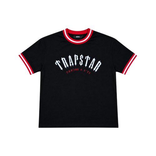 Trapstar Irongate Arch Basketball Tee Black/Red/White