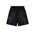 Trapstar Deconstructed Decoded Shorts Acid Washed Black