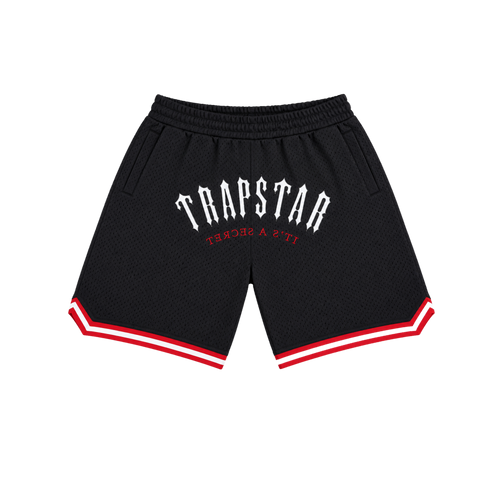 Trapstar Irongate Arch Basketball Shorts Black/Red/White