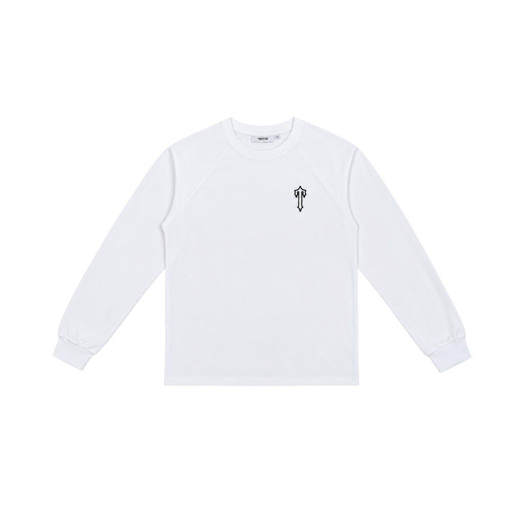 Trapstar Foundation Longsleeve Tee White/Black