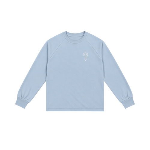 Trapstar Foundation Longsleeve Tee Babyblue/White