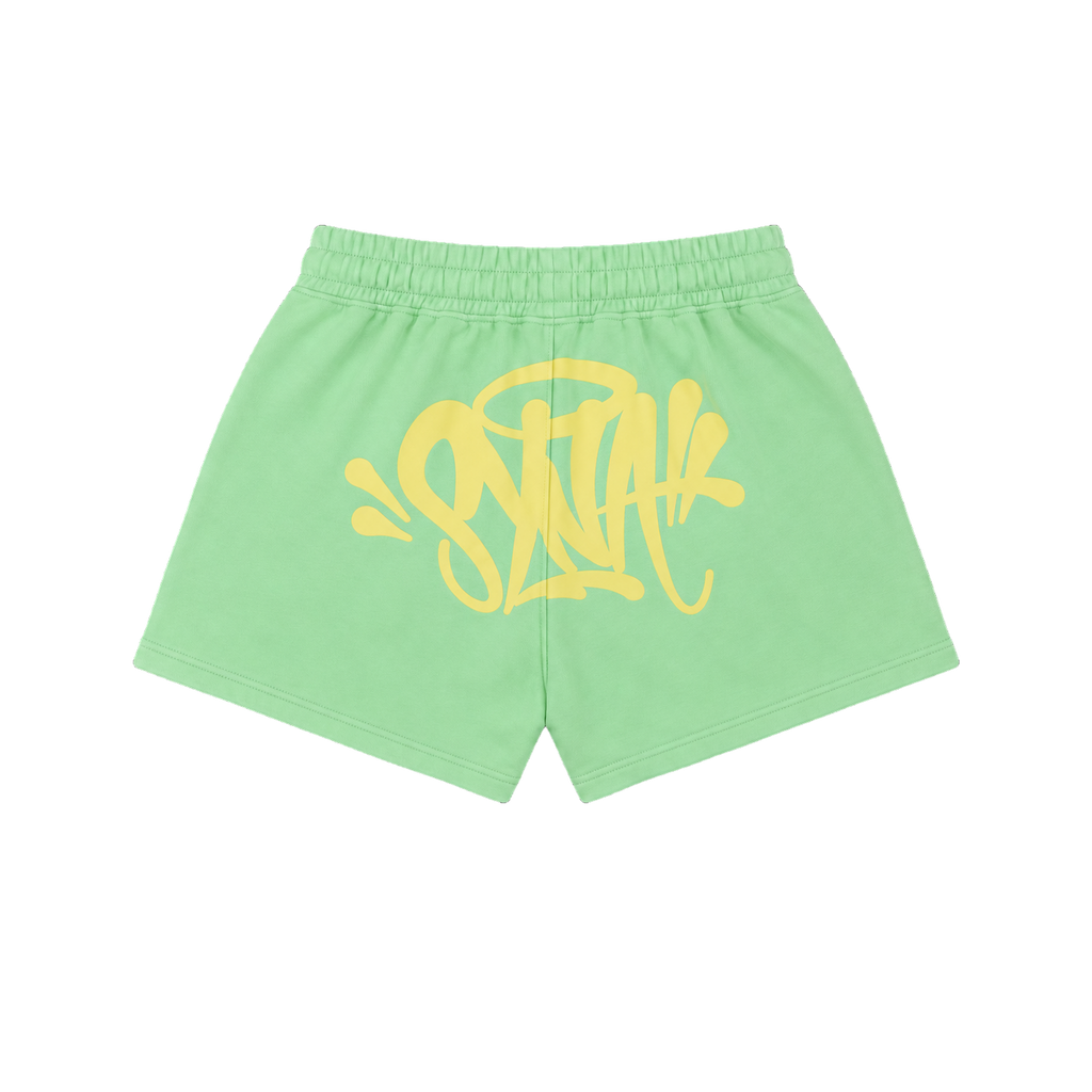 Syna OG Logo Shorts Green/Yellow Women