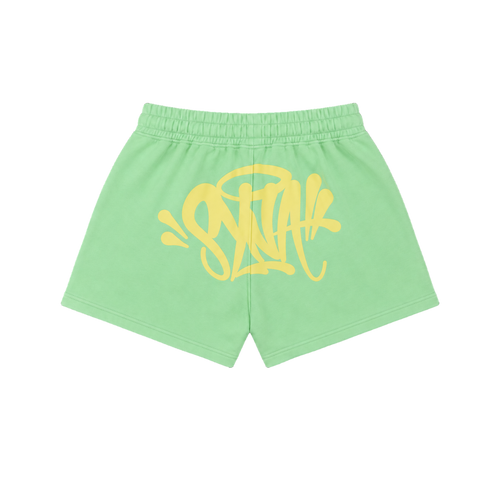 Syna OG Logo Shorts Green/Yellow Women