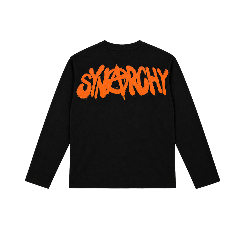 Synarchy Longsleve Tee Black/Orange