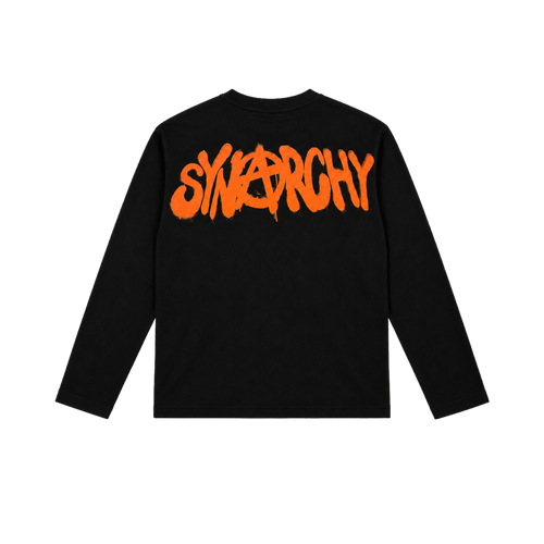 Synarchy Longsleve Tee Black/Orange